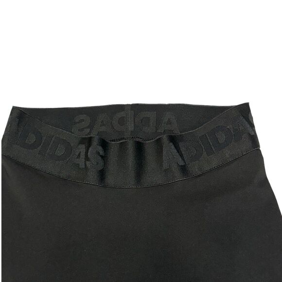 Adidas Legging Capri Womens Small Black Alpha Skin Cropped Yoga Pants - Picture 5 of 9